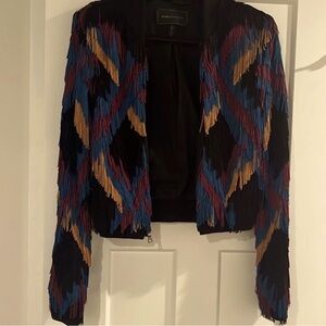 Multicolor Fringe Blazer
